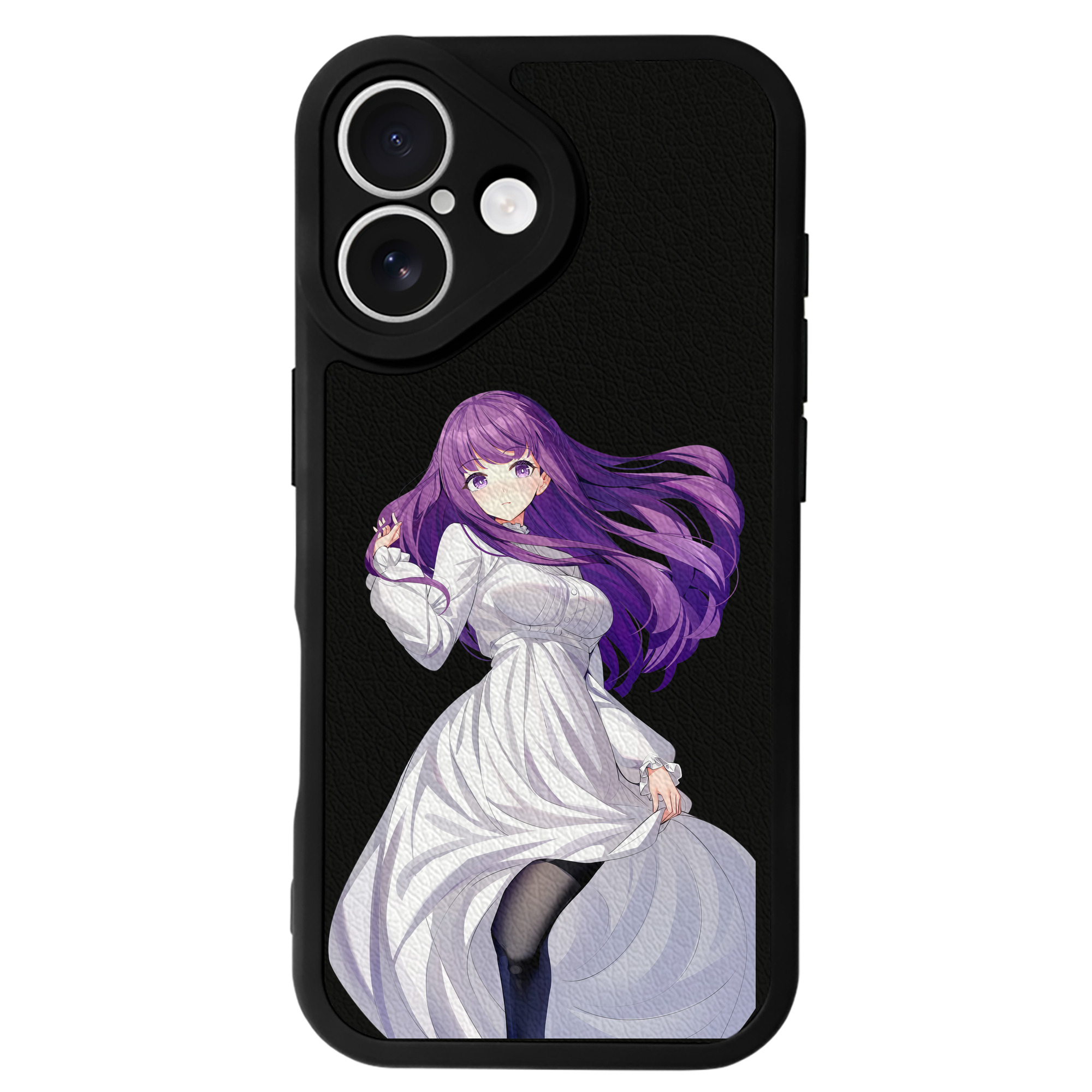 （画像用） 葬送のフリーレン Frieren 【iPhone 16シリーズ対応】シリコンスマホケース（レザー調） 材質：シリコン
